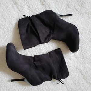Black High Heeled Booties